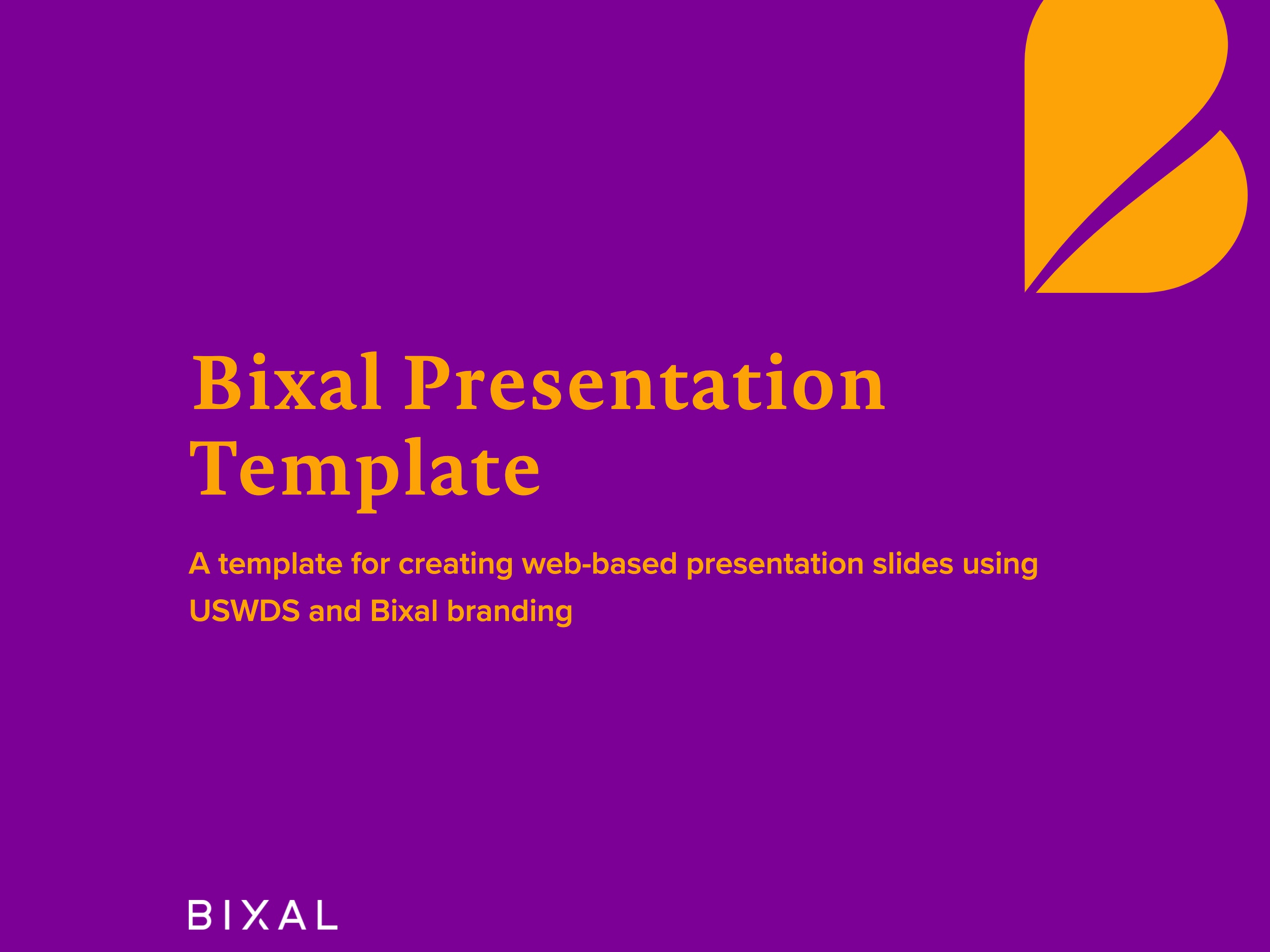 Screenshot of 'Web-based presentation template' website